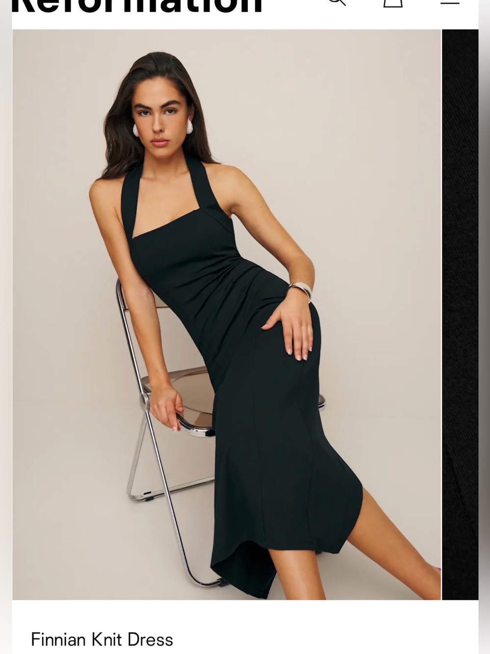 REFORMATION FINNIAN KNIT DRESS - Picture 4 of 11